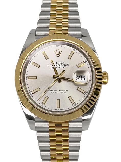 rolex datejust 41 silver jubilee roman|Rolex Datejust 41mm 126333.